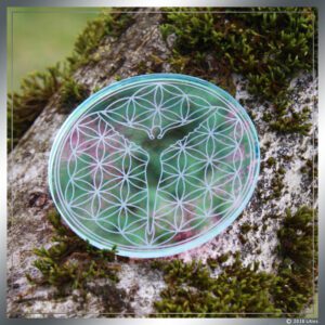 Diseño de Cristal Aura Healing - Flor de la Vida Pequeño