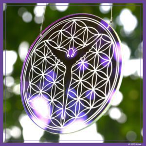Diseño de Cristal Aura Healing - Flor de la Vida Grande